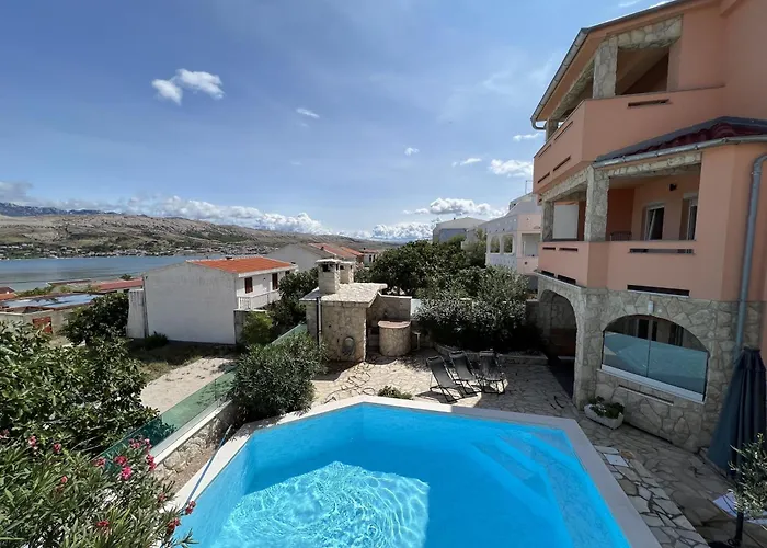 דירה Family-friendly With Swimming Pool Pag - 22607